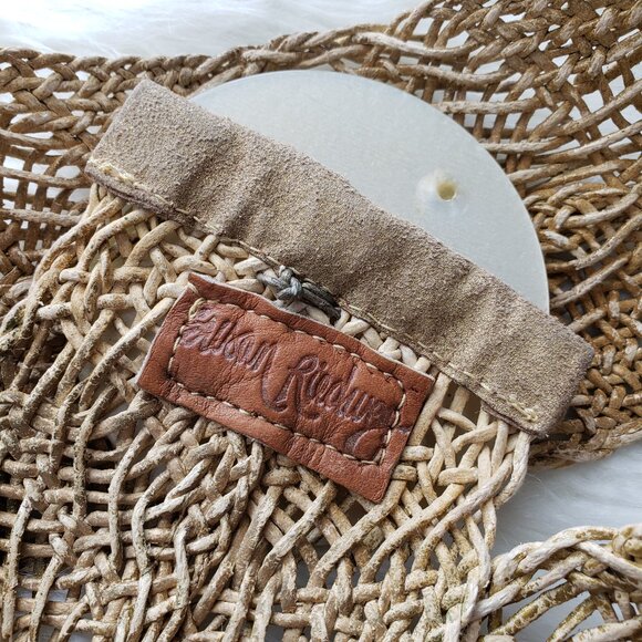 Vintage Susan Riedweg Braided Woven Wide Belt 90\'s 80\'s Boho Art-to-Wear Artisan